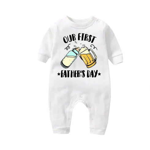 Personalized Fathers Day Baby Rompers